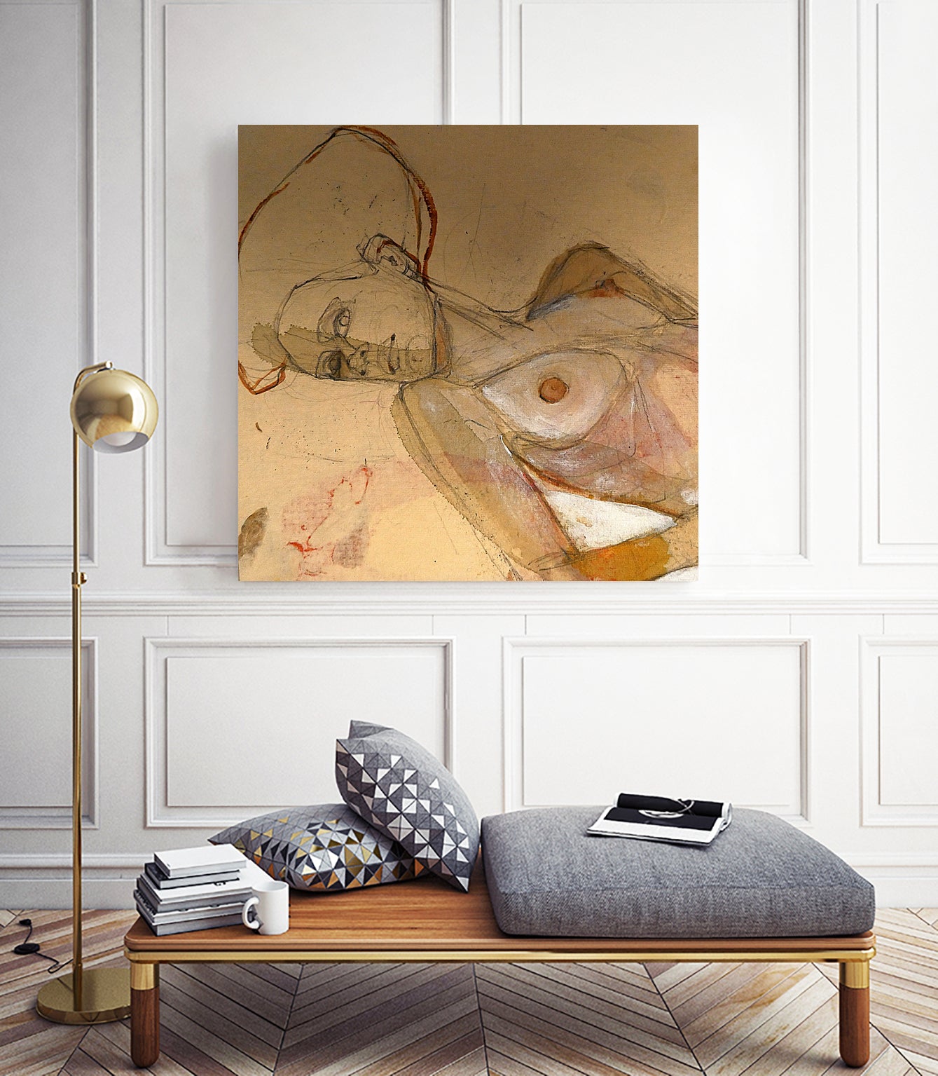 Egon Schiele Tribute by Doris Schmitz on GIANT ART - 3393 illustration
