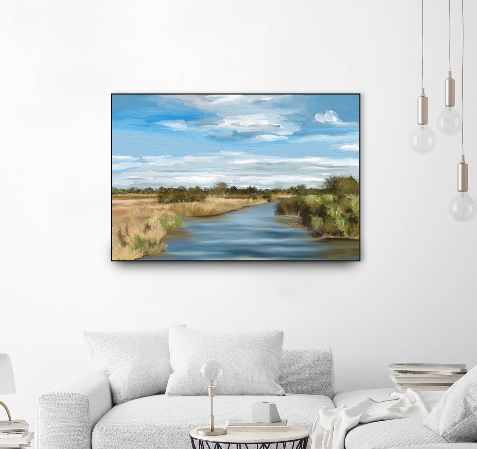 River of Reeds, Botswana by Jenna Alheit on GIANT ART - green landscape 