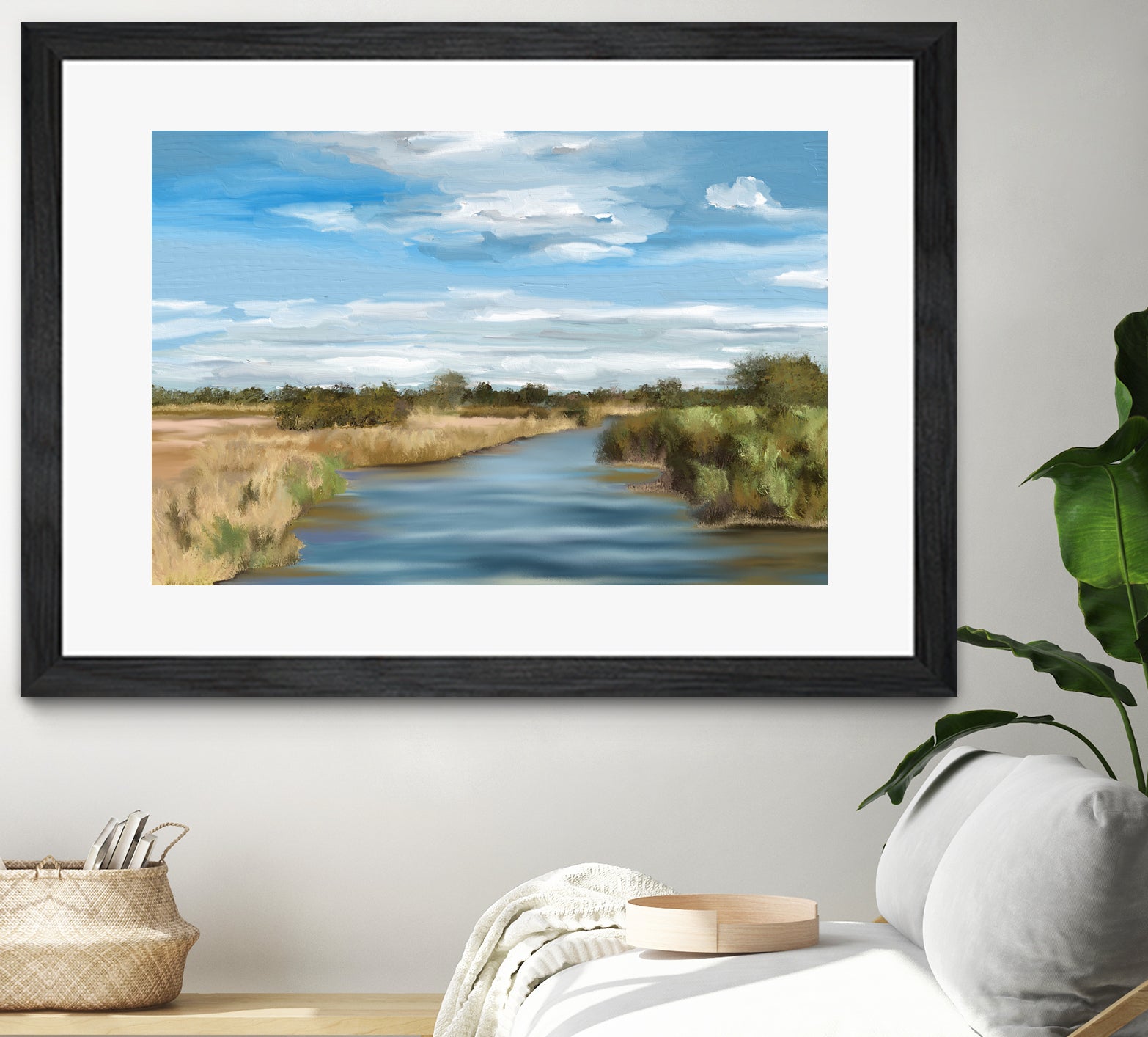 River of Reeds, Botswana by Jenna Alheit on GIANT ART - green landscape 