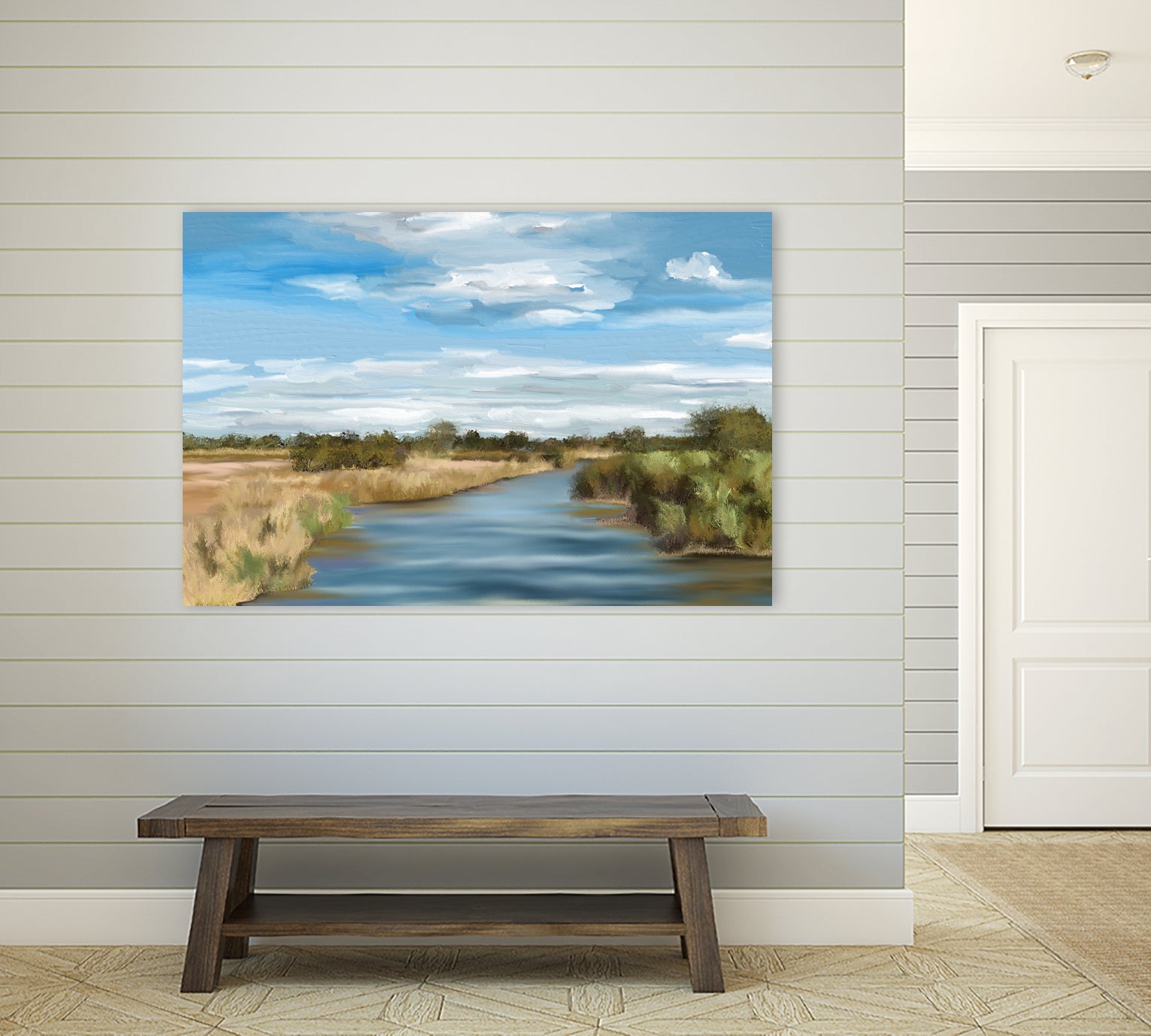 River of Reeds, Botswana by Jenna Alheit on GIANT ART - green landscape 