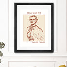 Vintage Poe Portrait by Doa Project on GIANT ART - 3000 illustration