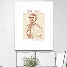 Vintage Poe Portrait by Doa Project on GIANT ART - 3000 illustration
