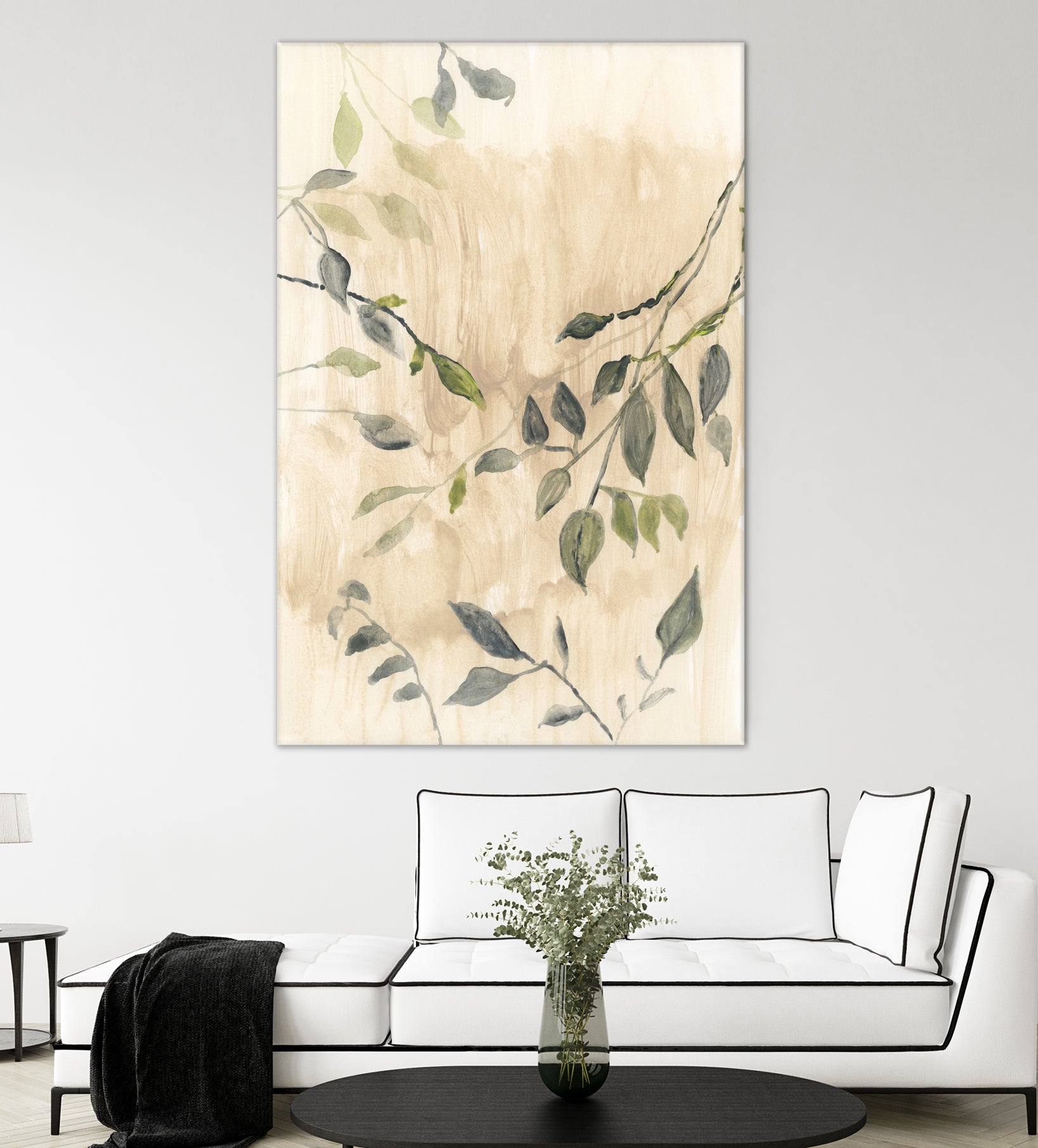 Colour Washed Leaves No1 by cartissi on GIANT ART - leaves flowers and plants leaves