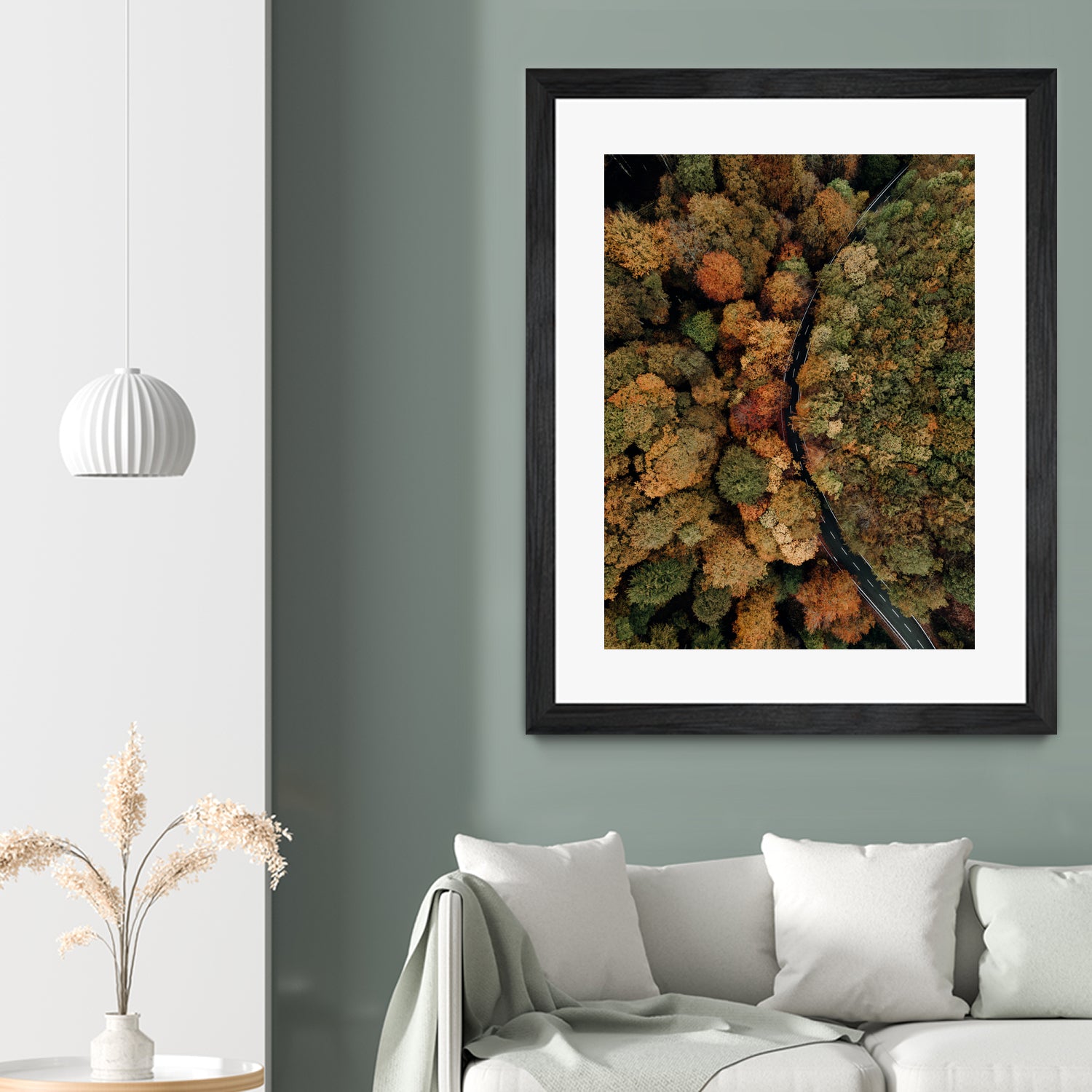 Autumn's Winding Path by Javier Pardina on GIANT ART - forest landscape  forest