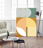Mid Century Geometric Abstract 03 by Nilesh Kulkarni on GIANT ART - abstract abstract