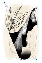 Which Came First by Jilli Darling  on GIANT ART - abstract abstract, bold, white, grey, gray, calm, painting, print,  wallart,  wall art,  energetic, colourful, graphic print, illustration, soft, brush strokes, cute, prints, home decor, beige, black, drawing