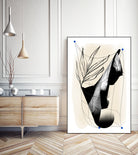 Which Came First by Jilli Darling  on GIANT ART - abstract abstract, bold, white, grey, gray, calm, painting, print,  wallart,  wall art,  energetic, colourful, graphic print, illustration, soft, brush strokes, cute, prints, home decor, beige, black, drawing