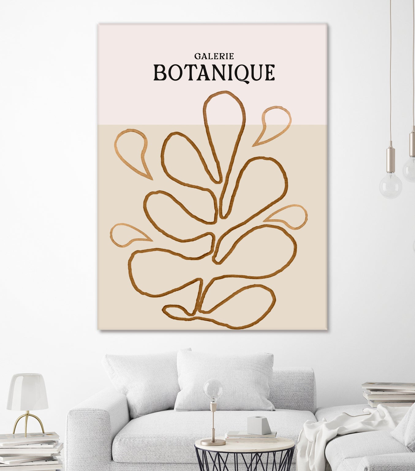 Earthy Leaf Lines by Treechild on GIANT ART -  botanical art print