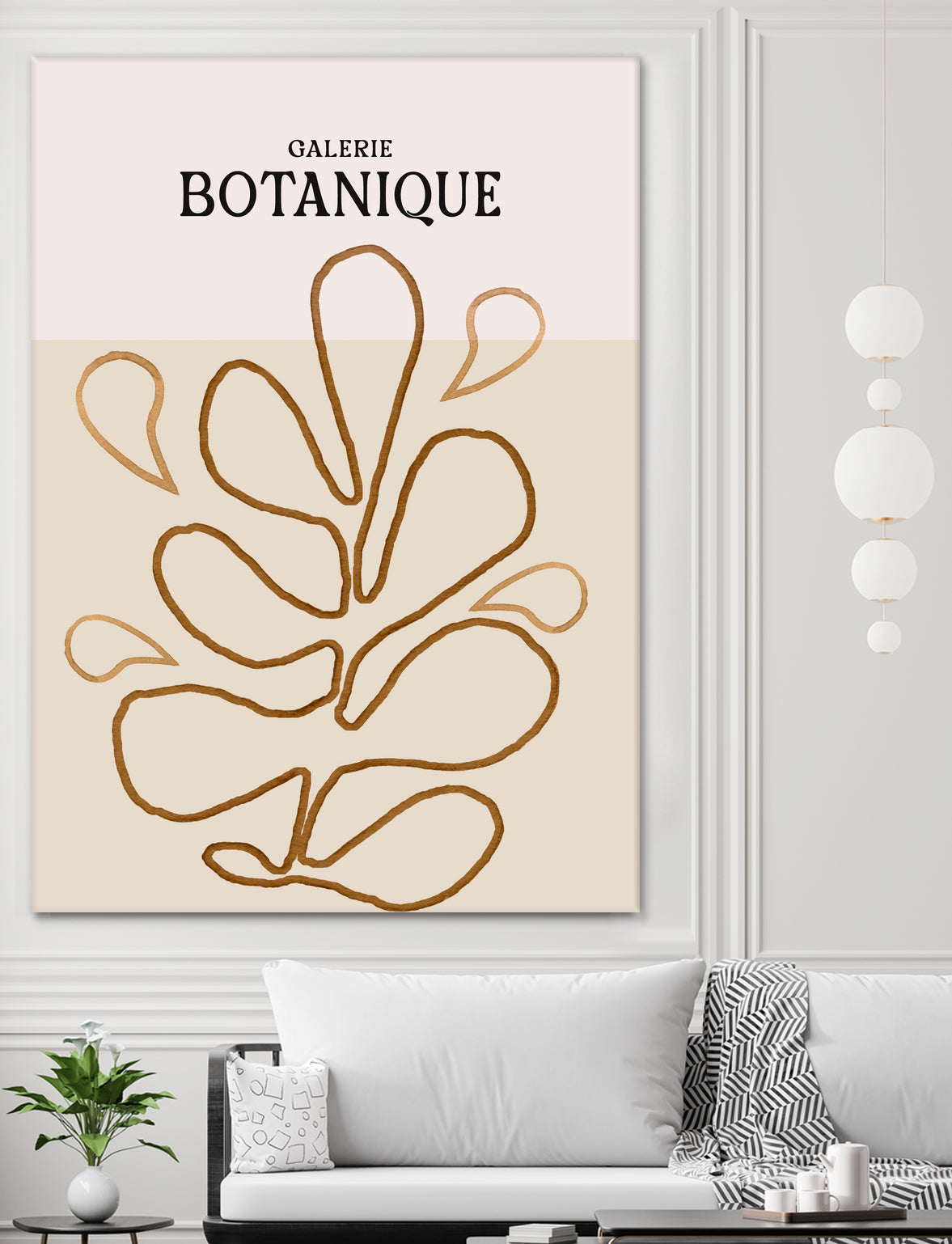 Earthy Leaf Lines by Treechild on GIANT ART -  botanical art print