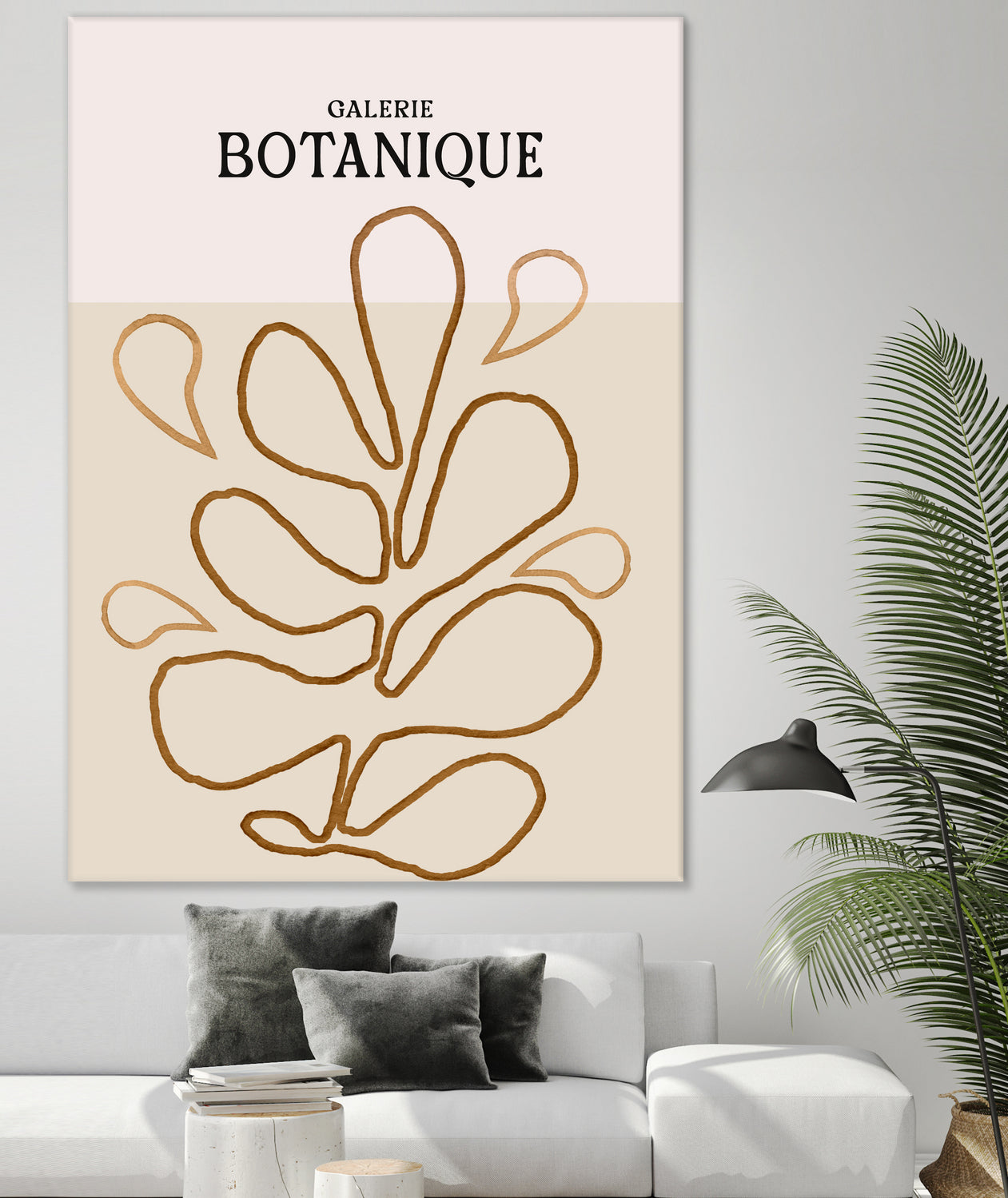 Earthy Leaf Lines by Treechild on GIANT ART -  botanical art print