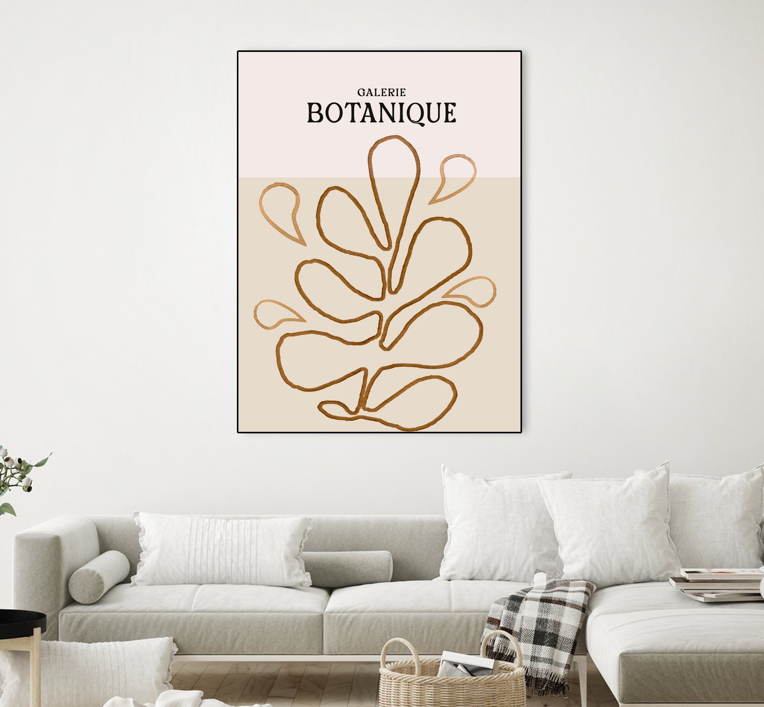 Earthy Leaf Lines by Treechild on GIANT ART -  botanical art print