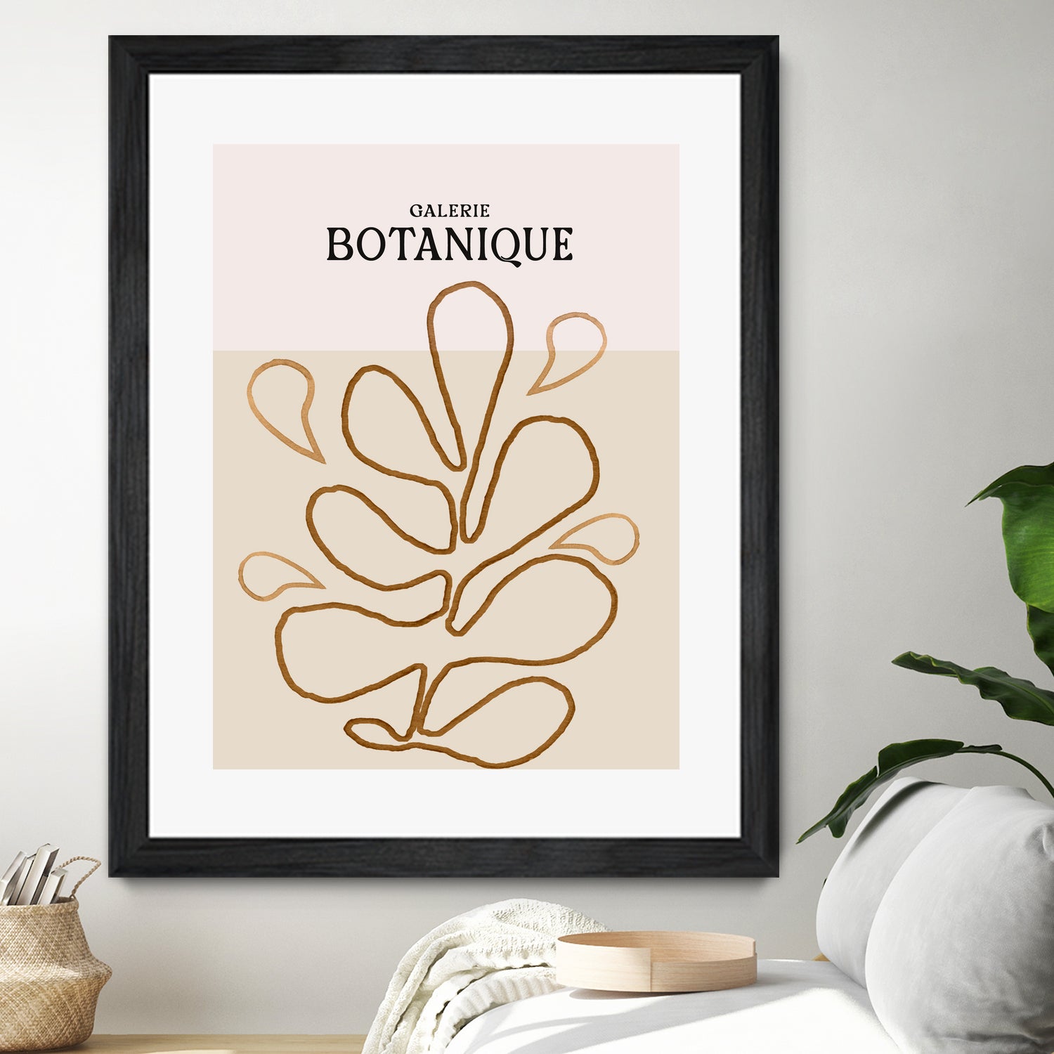 Earthy Leaf Lines by Treechild on GIANT ART -  botanical art print
