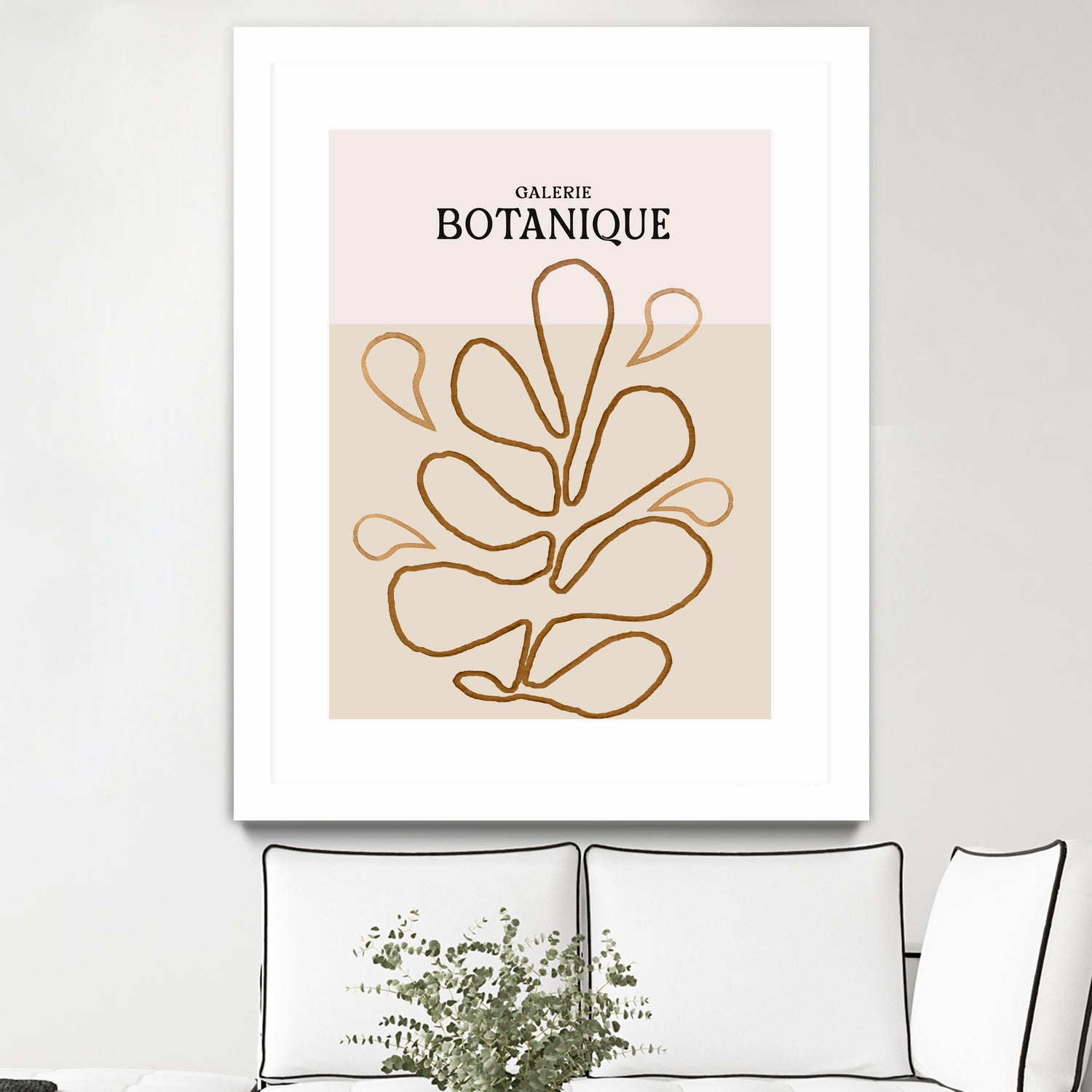 Earthy Leaf Lines by Treechild on GIANT ART -  botanical art print