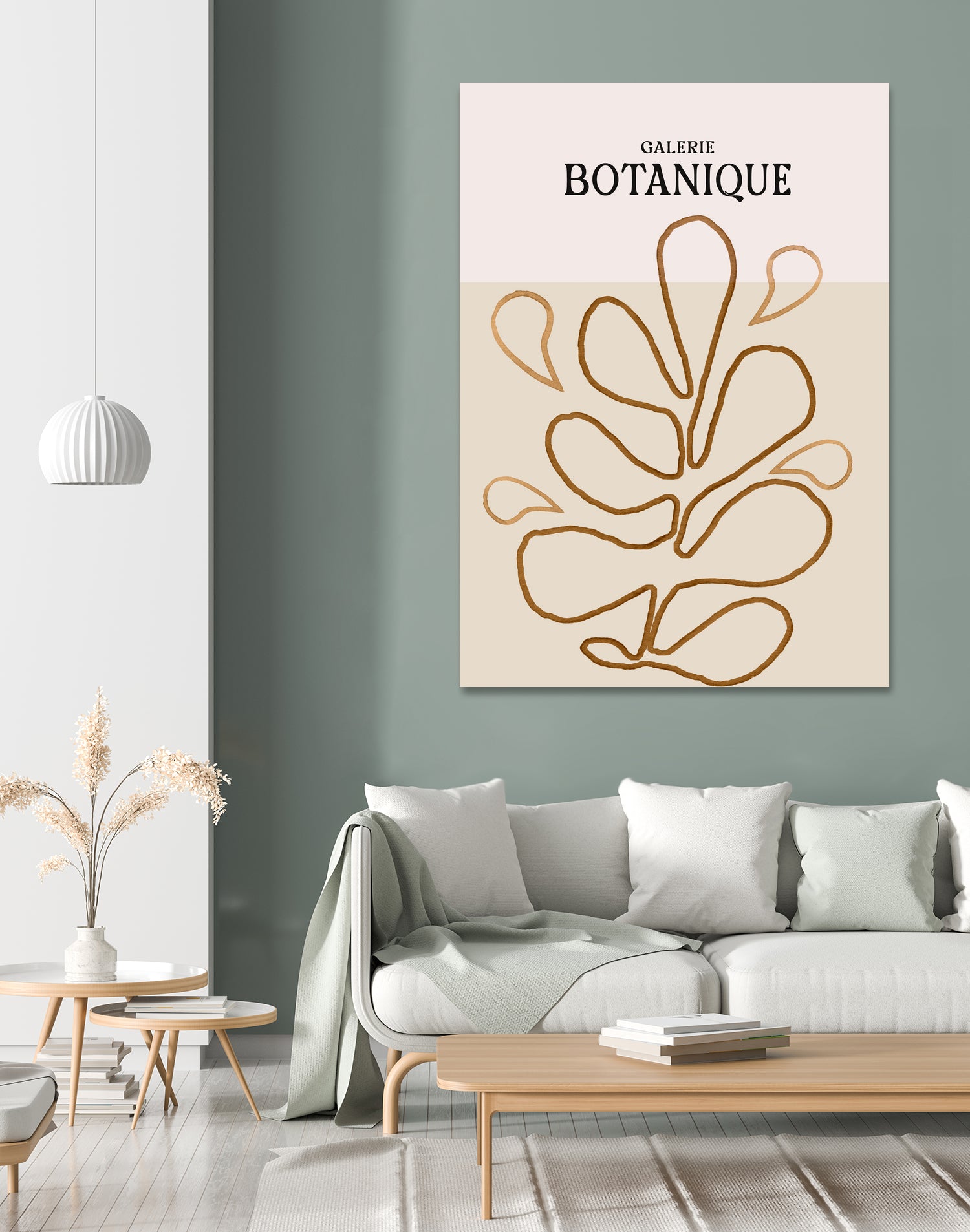 Earthy Leaf Lines by Treechild on GIANT ART -  botanical art print