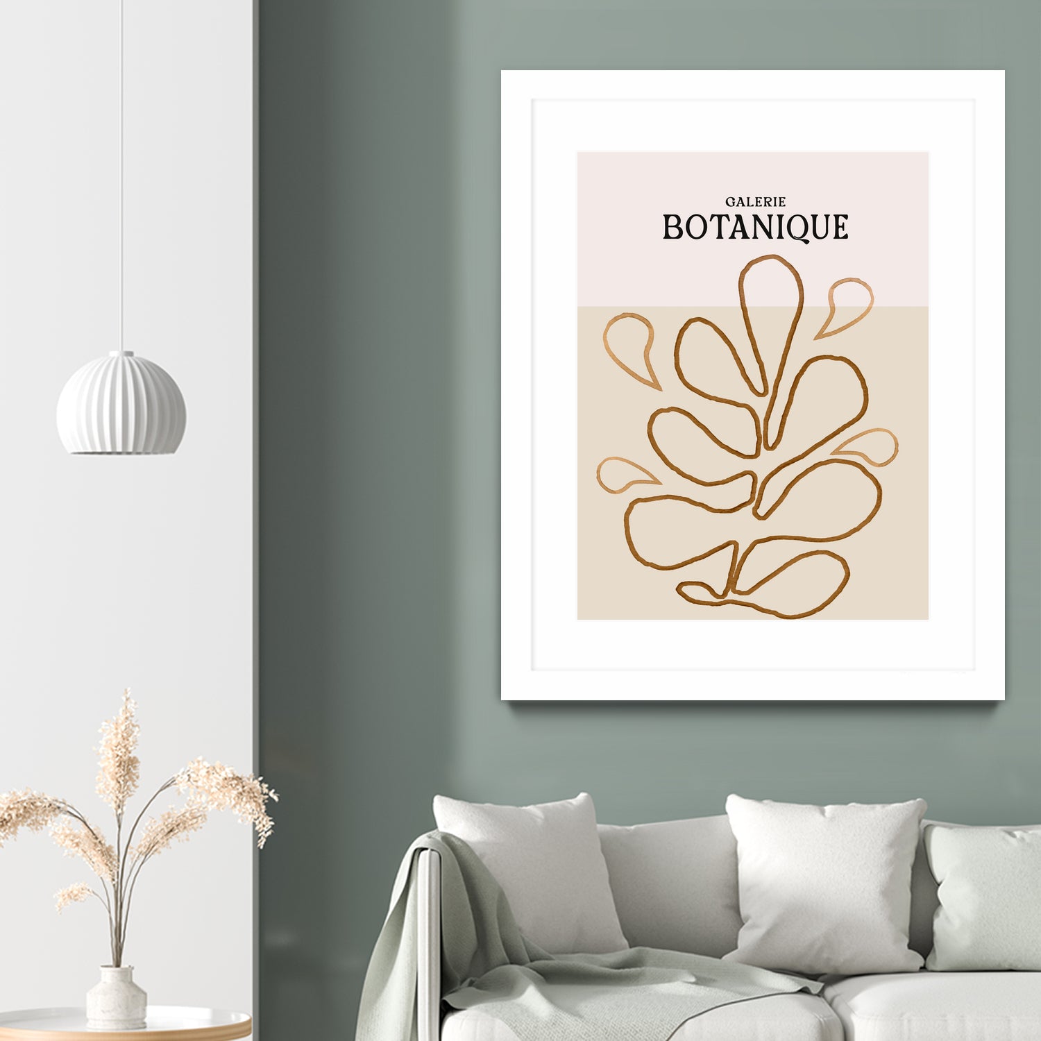 Earthy Leaf Lines by Treechild on GIANT ART -  botanical art print