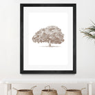 Big Tree in Brown Sepia by Katie Oa#039;Shea on GIANT ART - 2550 illustration