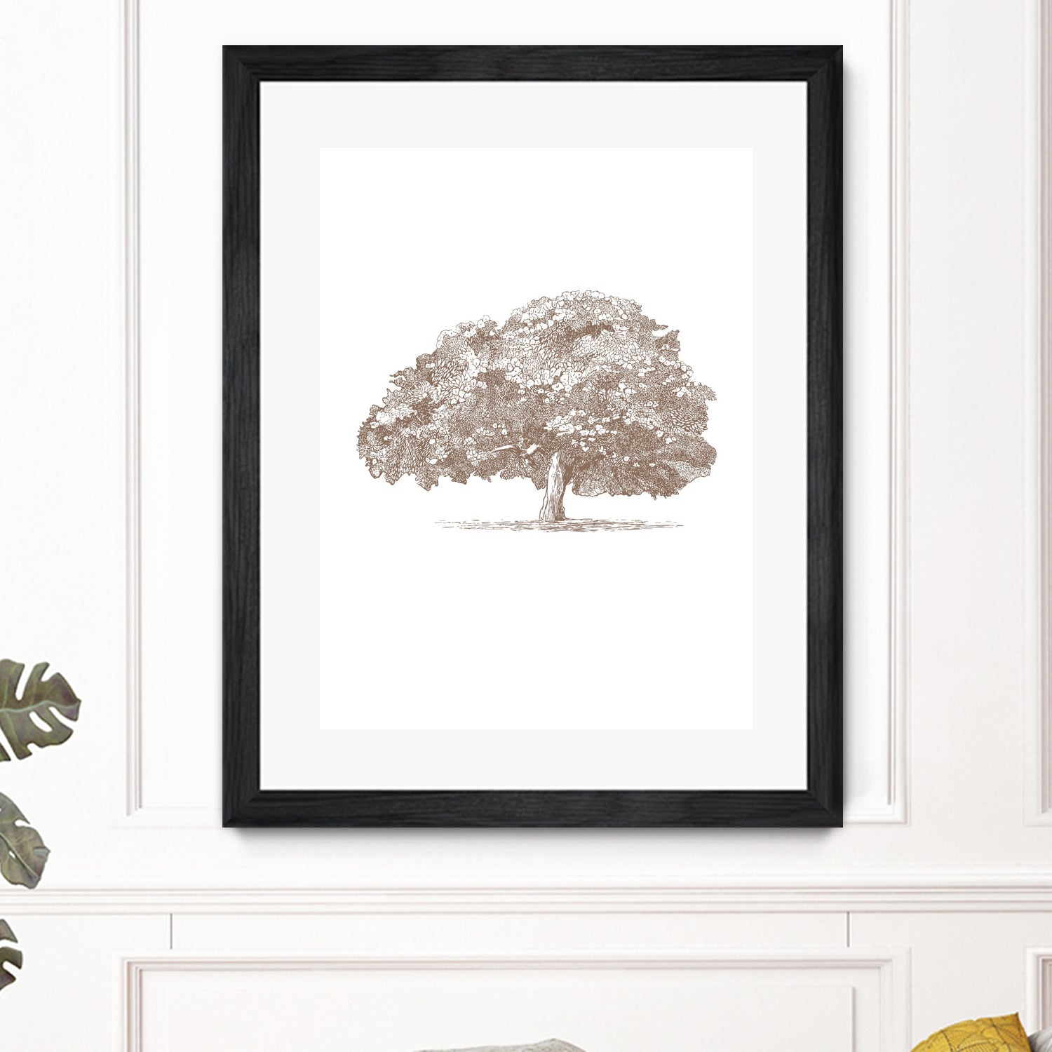 Big Tree in Brown Sepia by Katie Oa#039;Shea on GIANT ART - 2550 illustration