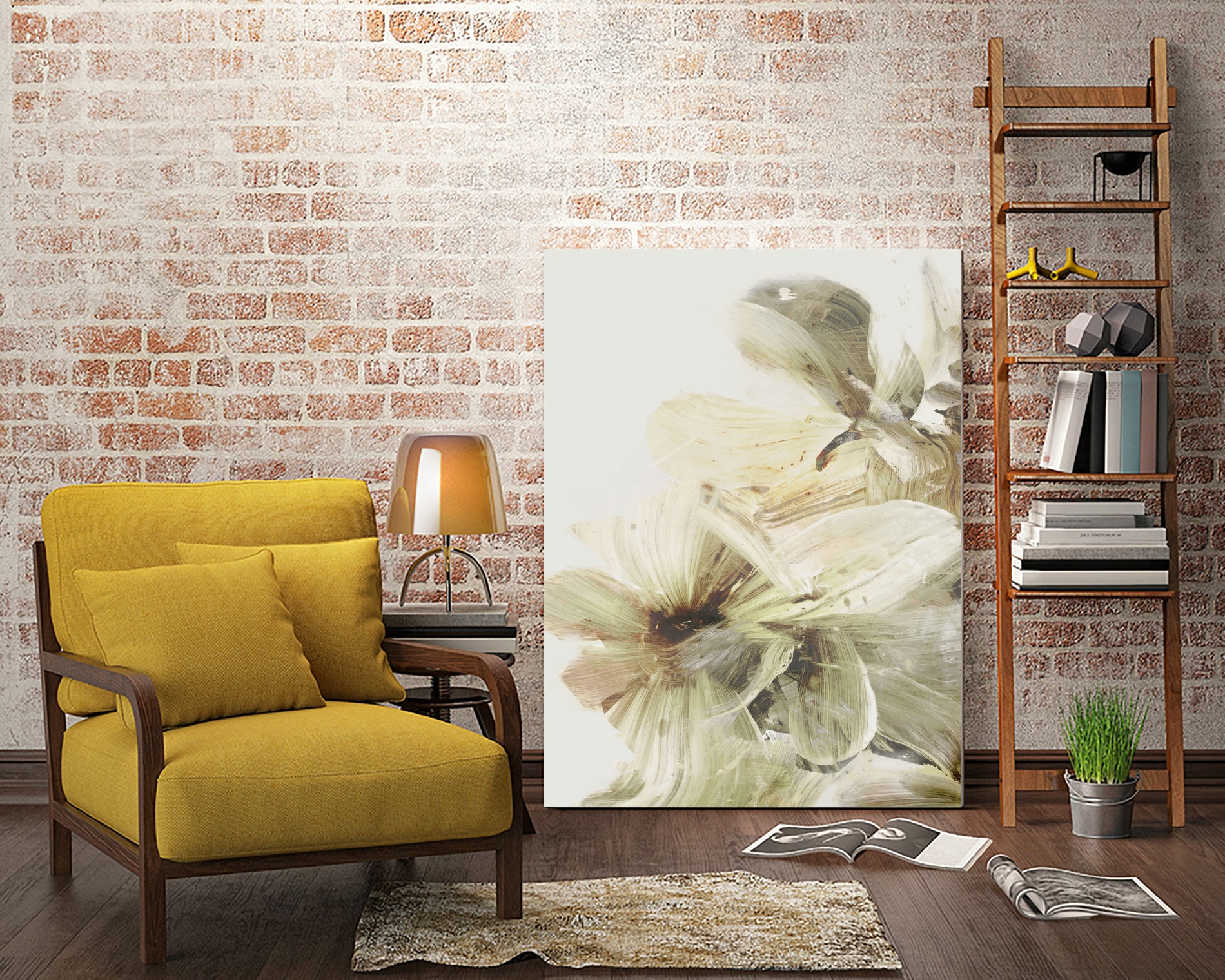 Hill Flowers 1 by Dan Hobday on GIANT ART - ananpainted  ananpainted