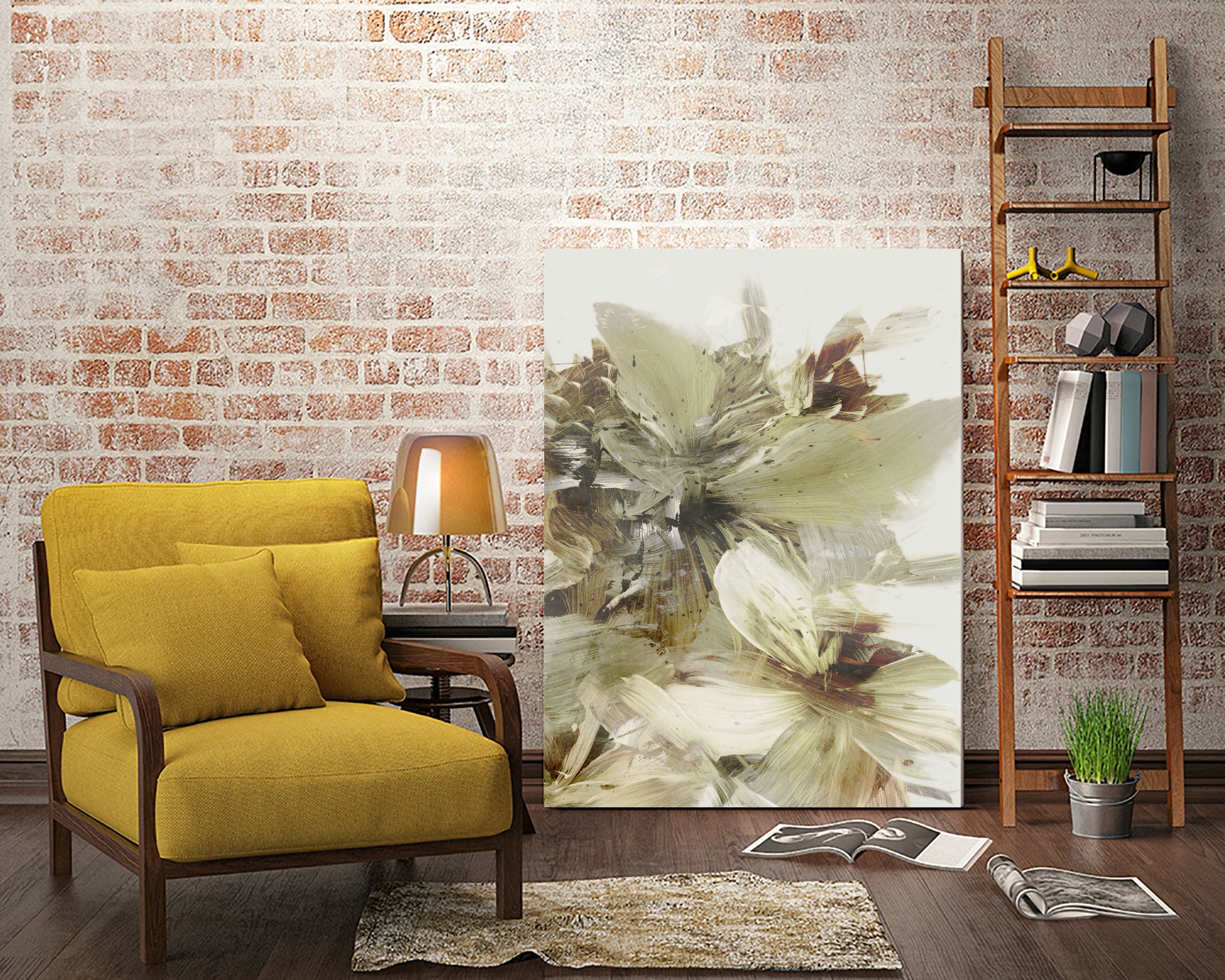 Hill Flowers 2 by Dan Hobday on GIANT ART - ananpainted  ananpainted