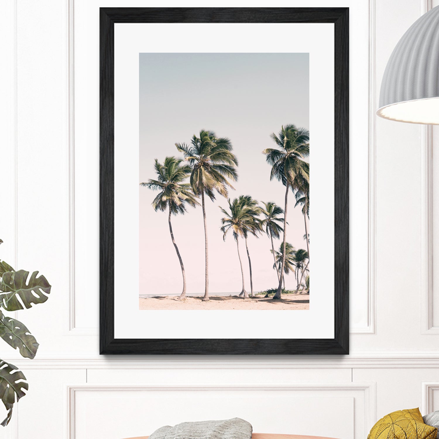 Blush Tropical Trees by Kathrin Pienaar on GIANT ART - palm trees  palm trees