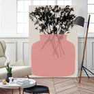 Pink Silhouette of a Jar by Garima Dhawan on GIANT ART - modern art flowers and plants modern art