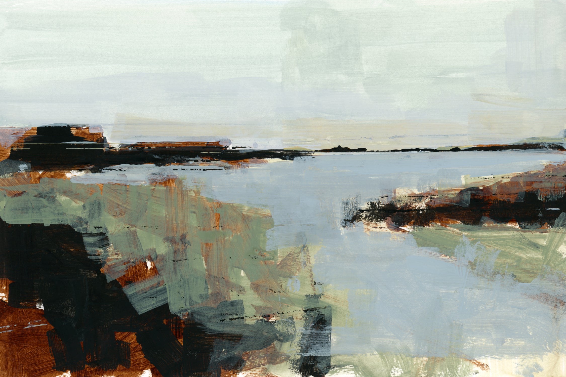 Gone Fishing by cartissi on GIANT ART - abstract landscape art nature and landscapes abstract landscape art