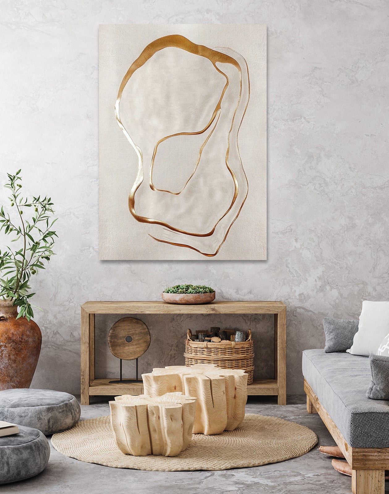 Golden Whispers by Alma on GIANT ART - 5971 illustration
