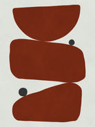 Brown expressionism  by Victor Costa on GIANT ART - red shapes burgundy 