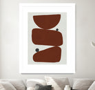 Brown expressionism  by Victor Costa on GIANT ART - red shapes burgundy 