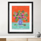 Clovers and Pink Blossoms by Caroline Bonne Muller on GIANT ART - clover bouquet  clover bouquet