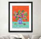 Clovers and Pink Blossoms by Caroline Bonne Muller on GIANT ART - clover bouquet  clover bouquet