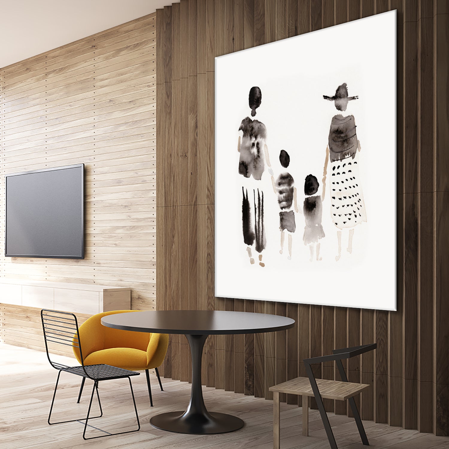 Family Silhouettes by Danushka Abeygoda on GIANT ART - 7200 illustration