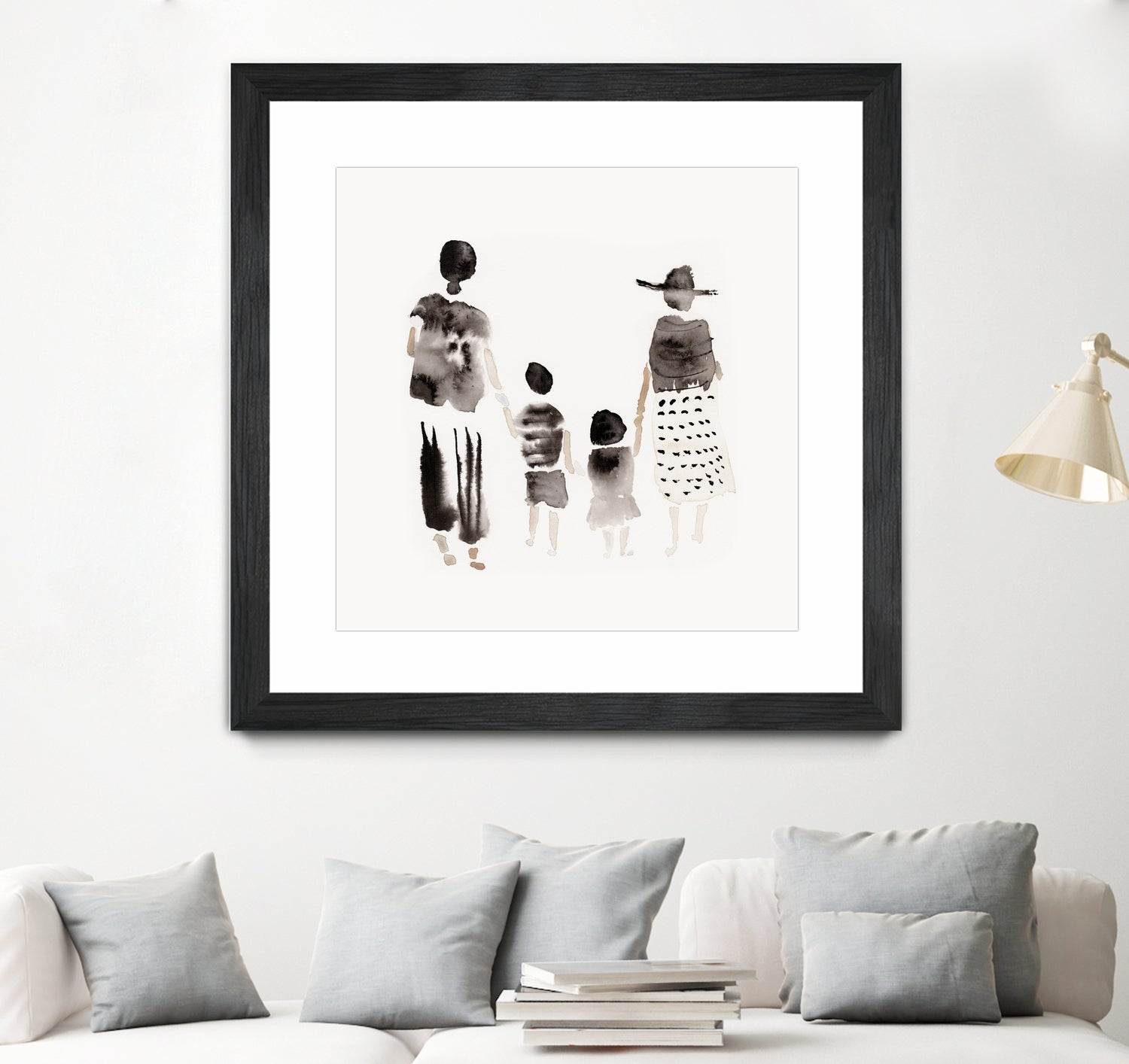 Family Silhouettes by Danushka Abeygoda on GIANT ART - 7200 illustration