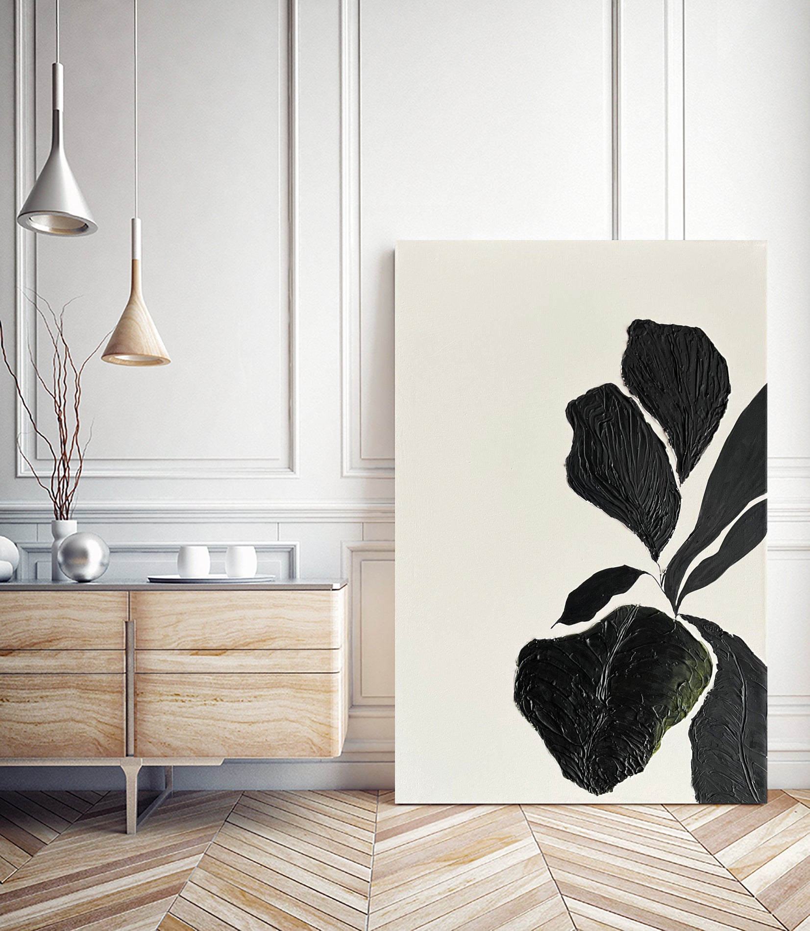 Floral Abstract 1 by Soniya Vijayakumar on GIANT ART -  flowers and plants 