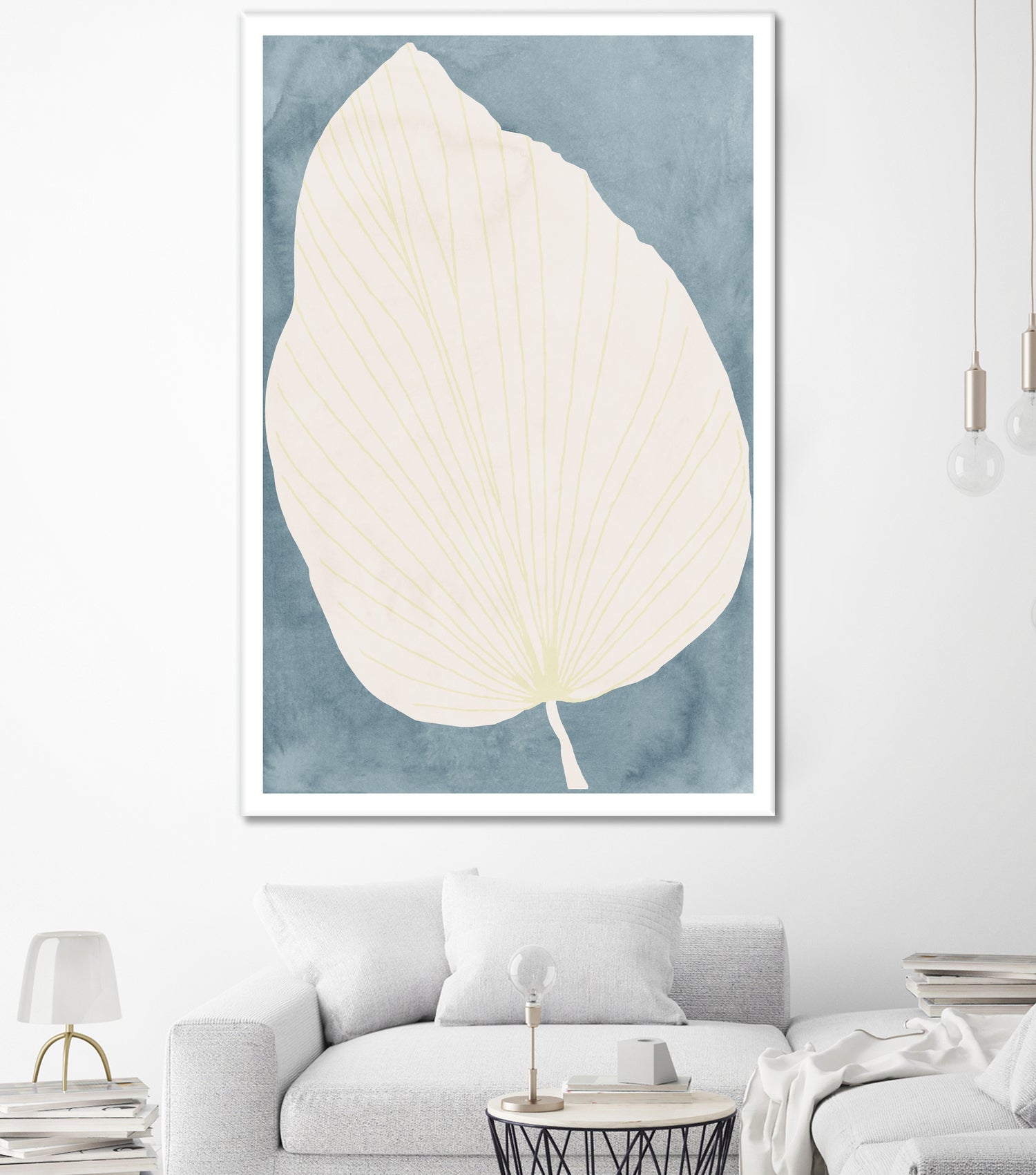 Illustration Of A Large Leaf by Casa cartissi on GIANT ART - illustration minimalist art
