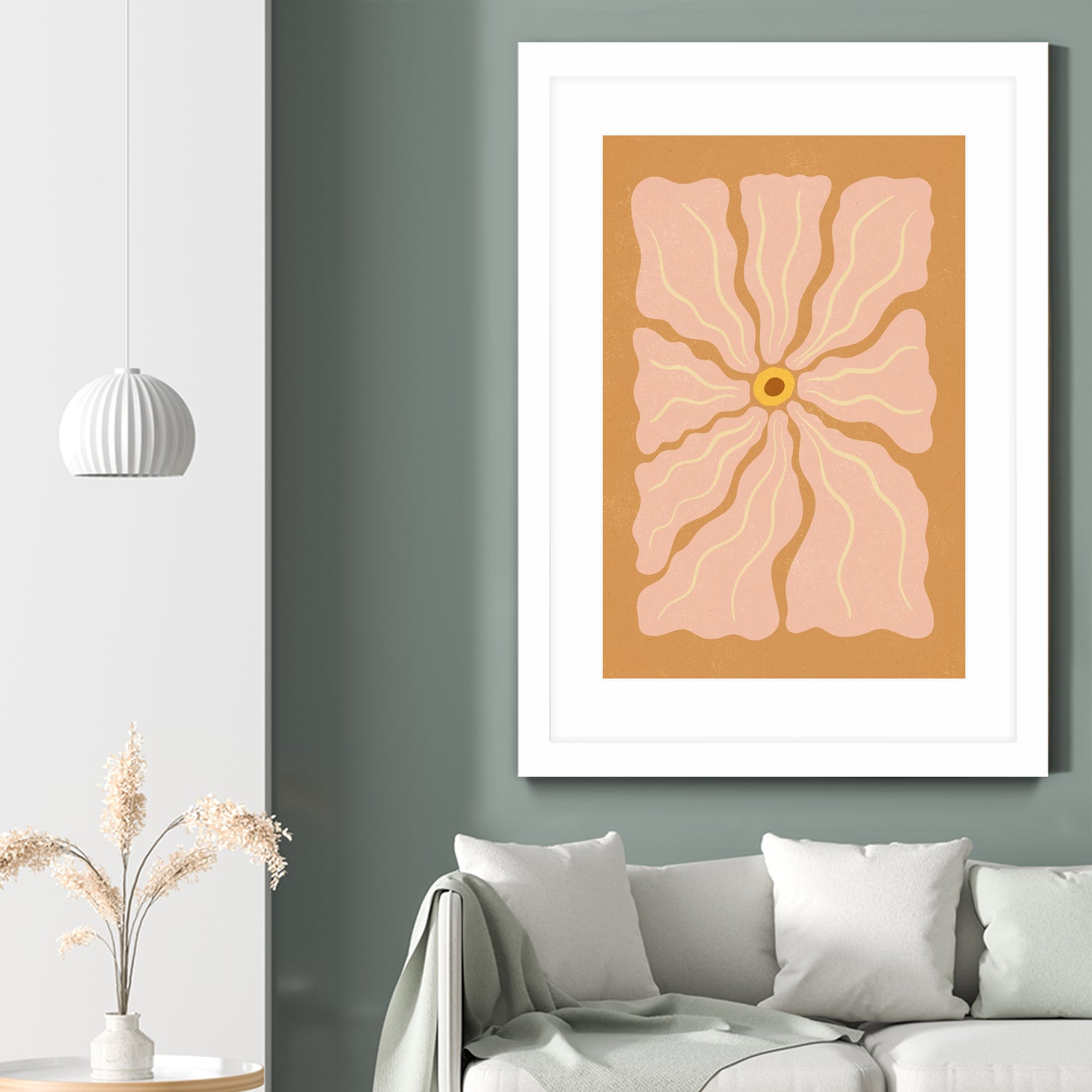 Stylized Flower with Petals by Katarzyna GƒÖsiorowska on GIANT ART - flowers and plants abstract flower art