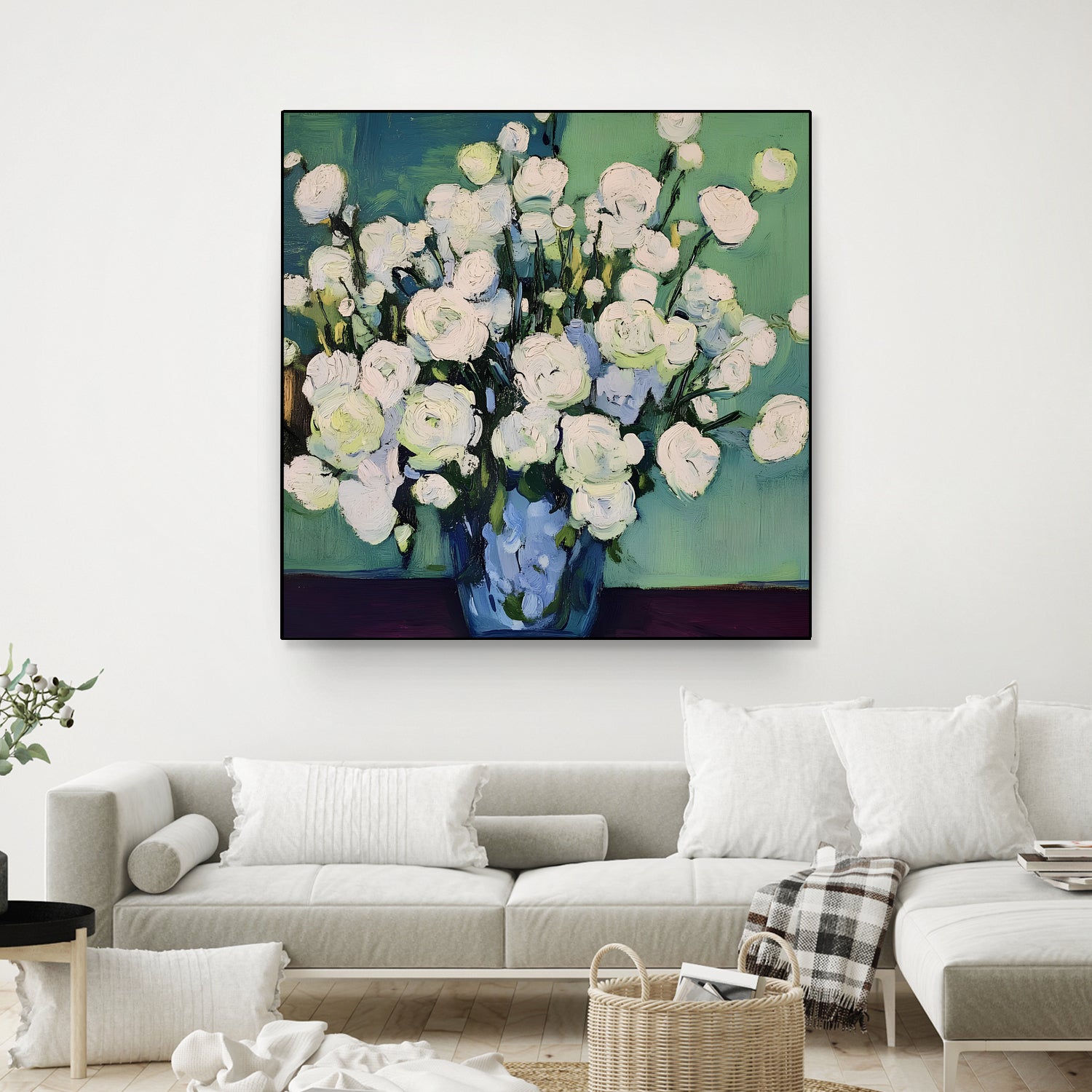 White Roses by Avanesova Elena on GIANT ART -  white roses