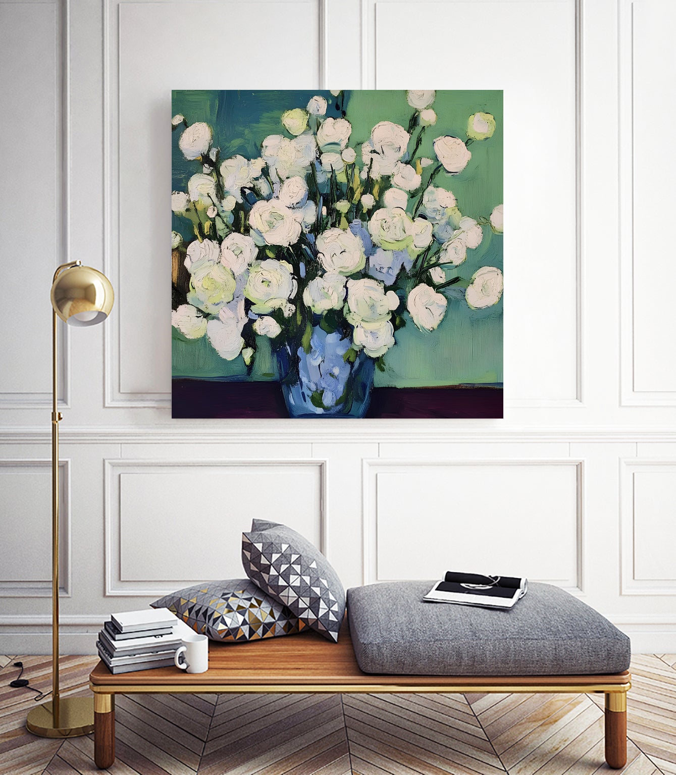 White Roses by Avanesova Elena on GIANT ART -  white roses