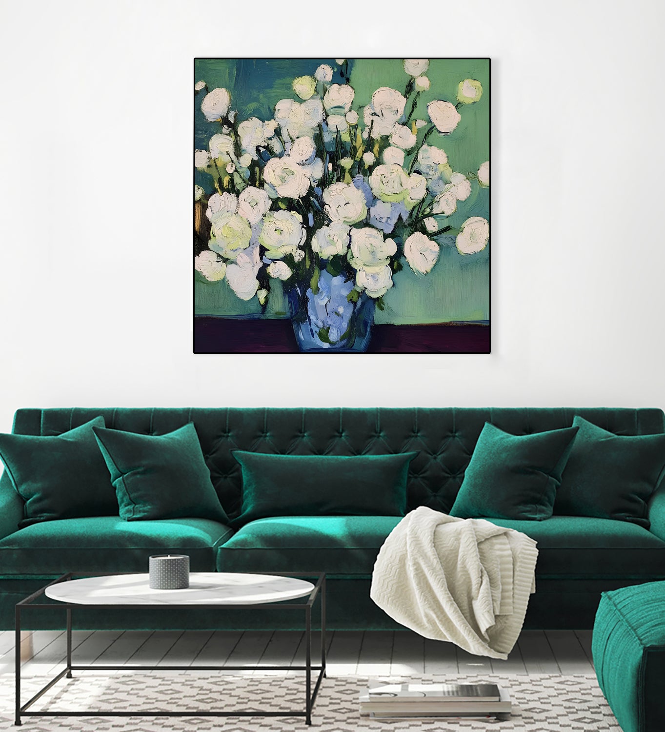 White Roses by Avanesova Elena on GIANT ART -  white roses