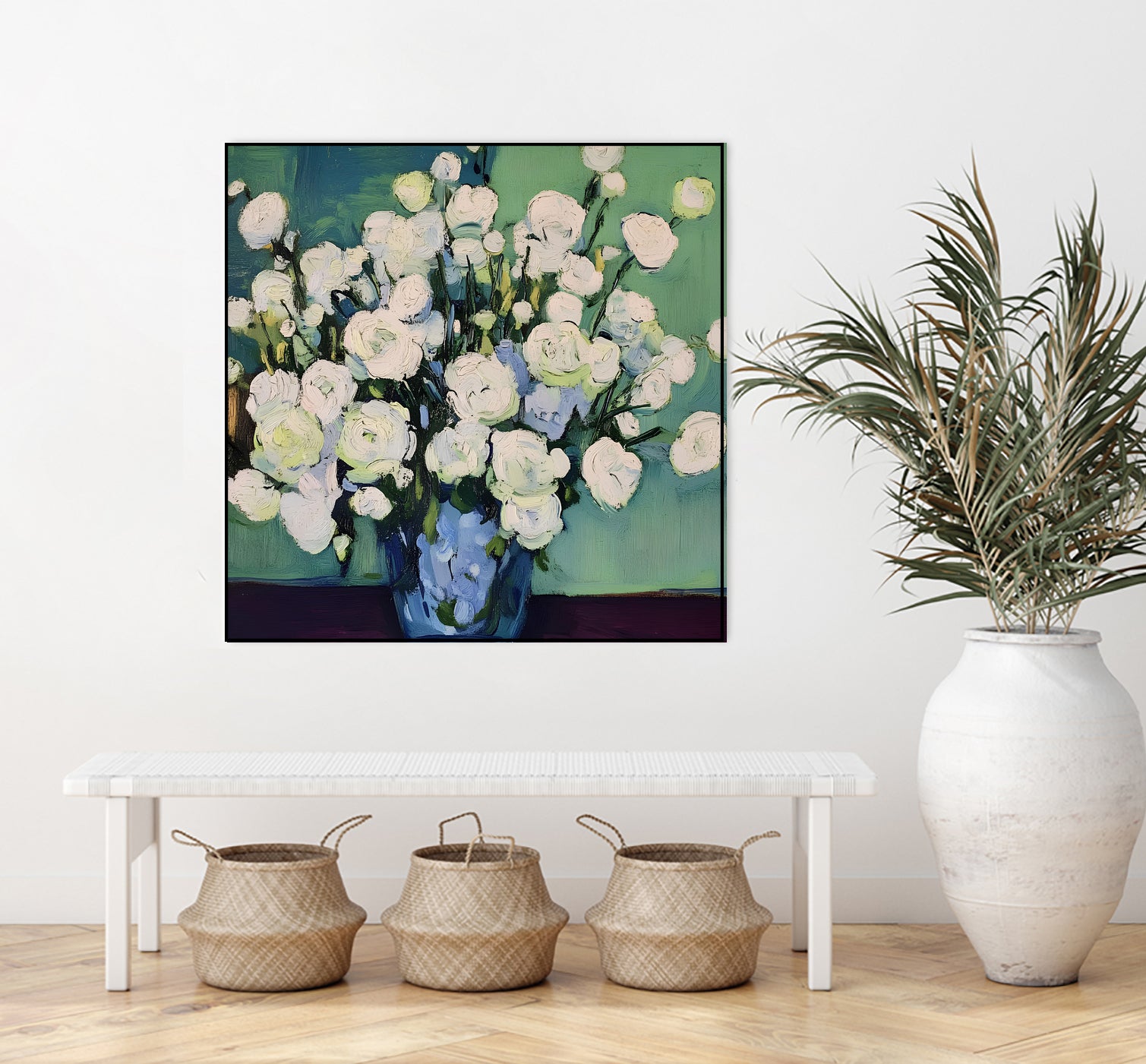 White Roses by Avanesova Elena on GIANT ART -  white roses