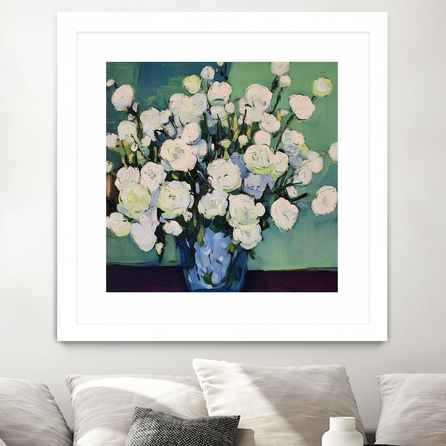 White Roses by Avanesova Elena on GIANT ART -  white roses