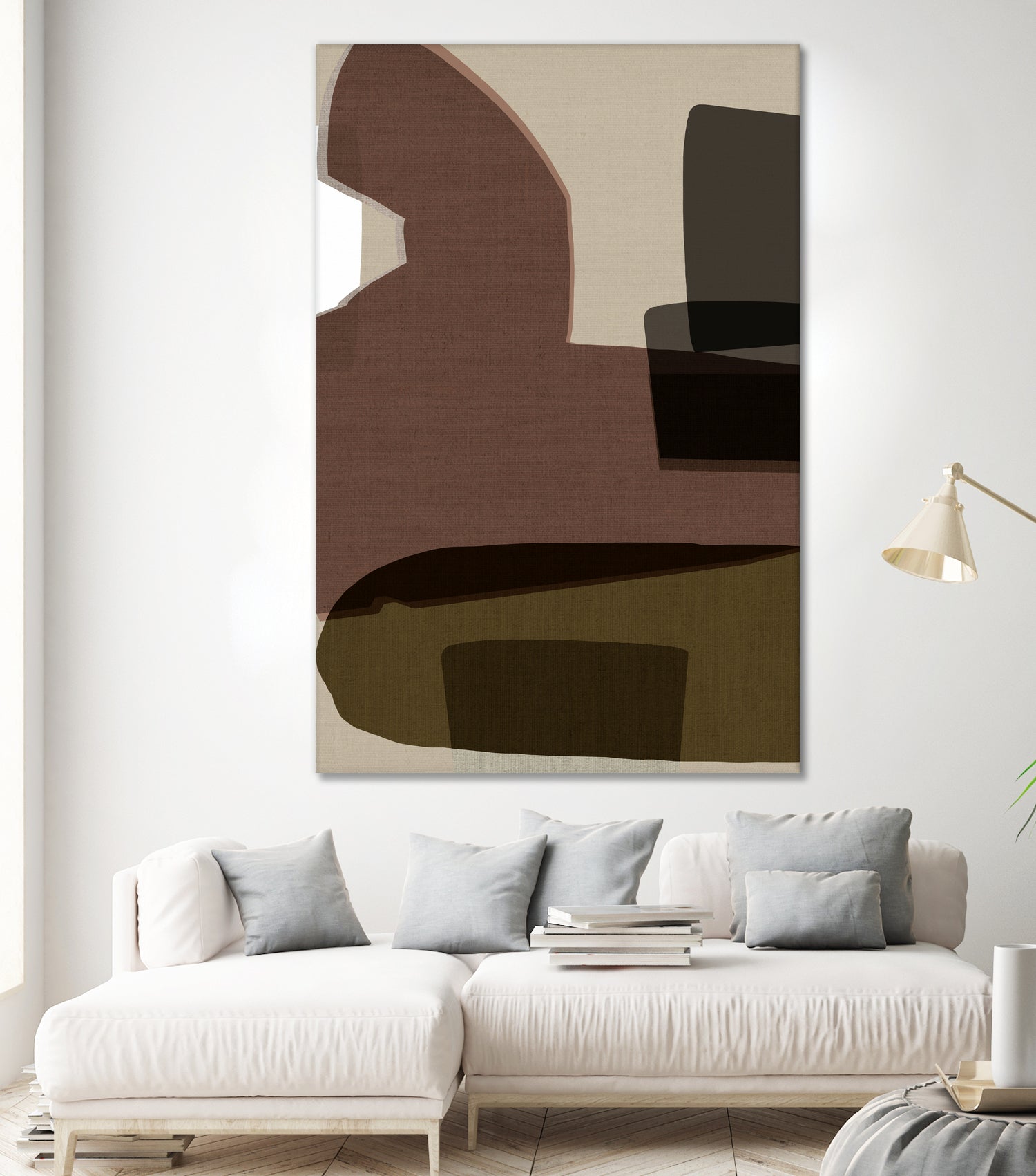 Layered Geometric Shapes And Earthy Tones by cartissi on GIANT ART - 7200 illustration