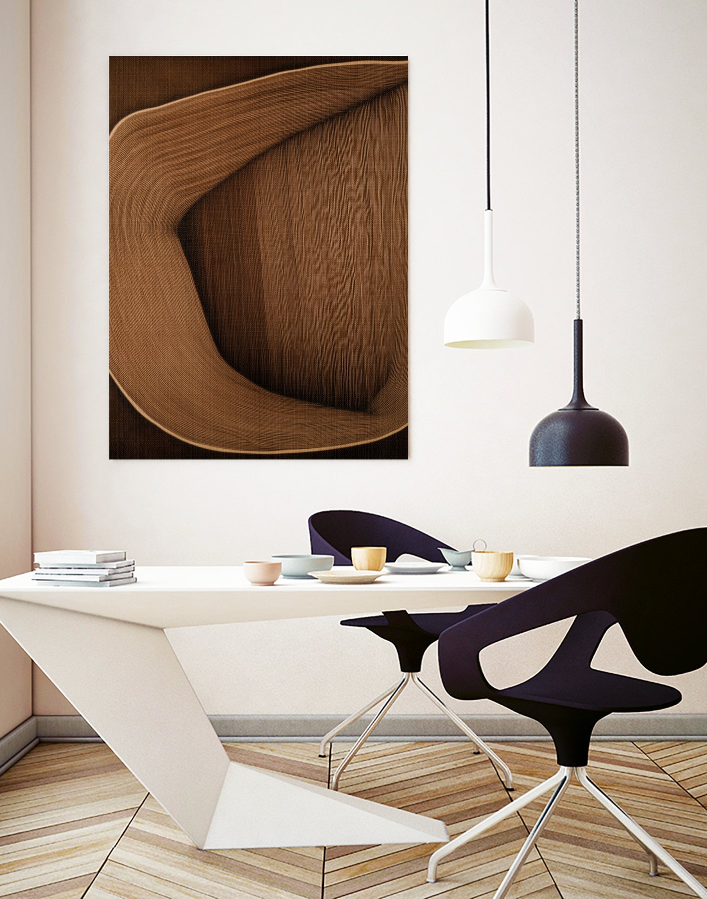 Caramel lines I by Alma on GIANT ART - 6223 photography