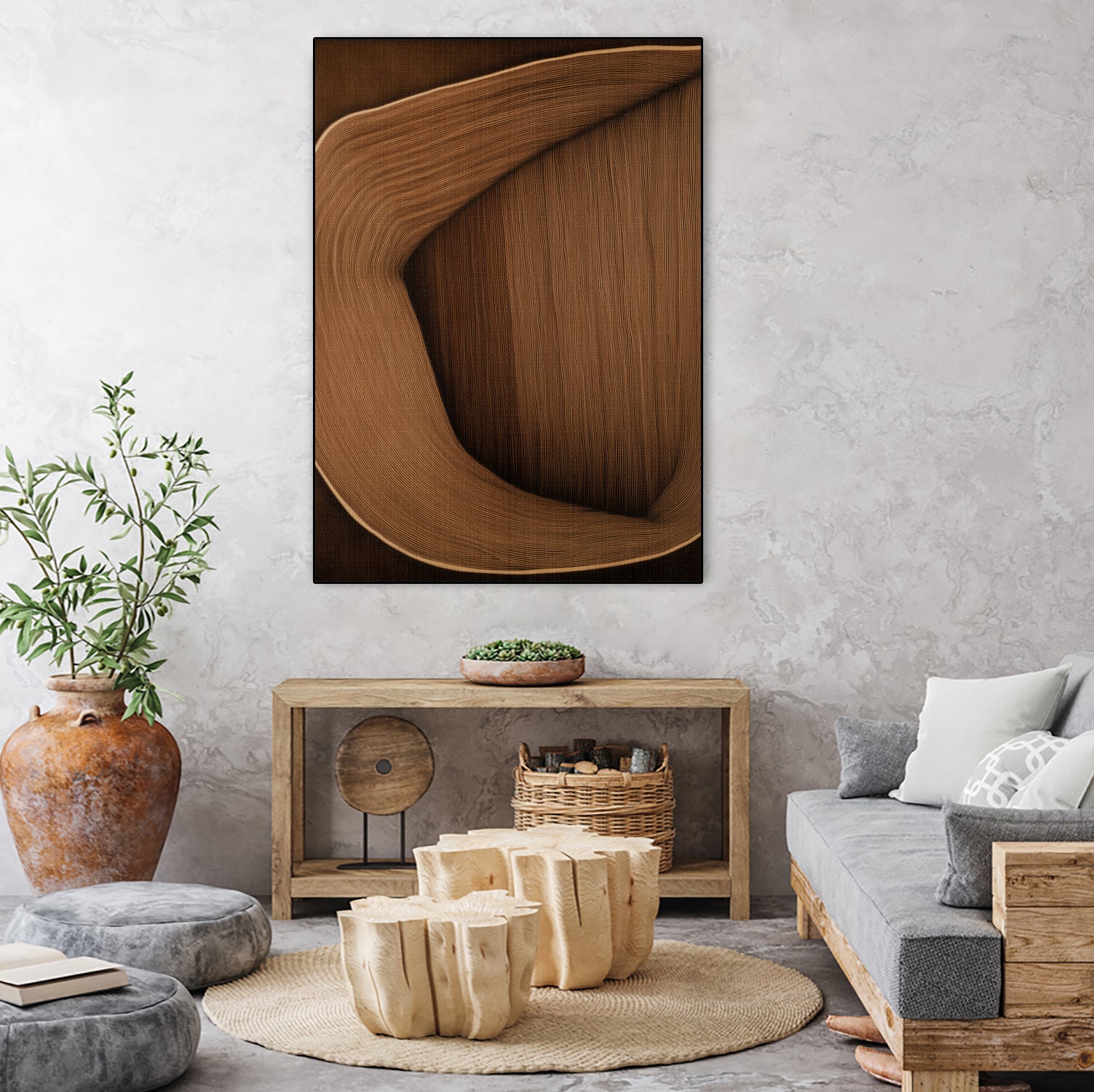Caramel lines I by Alma on GIANT ART - 6223 photography