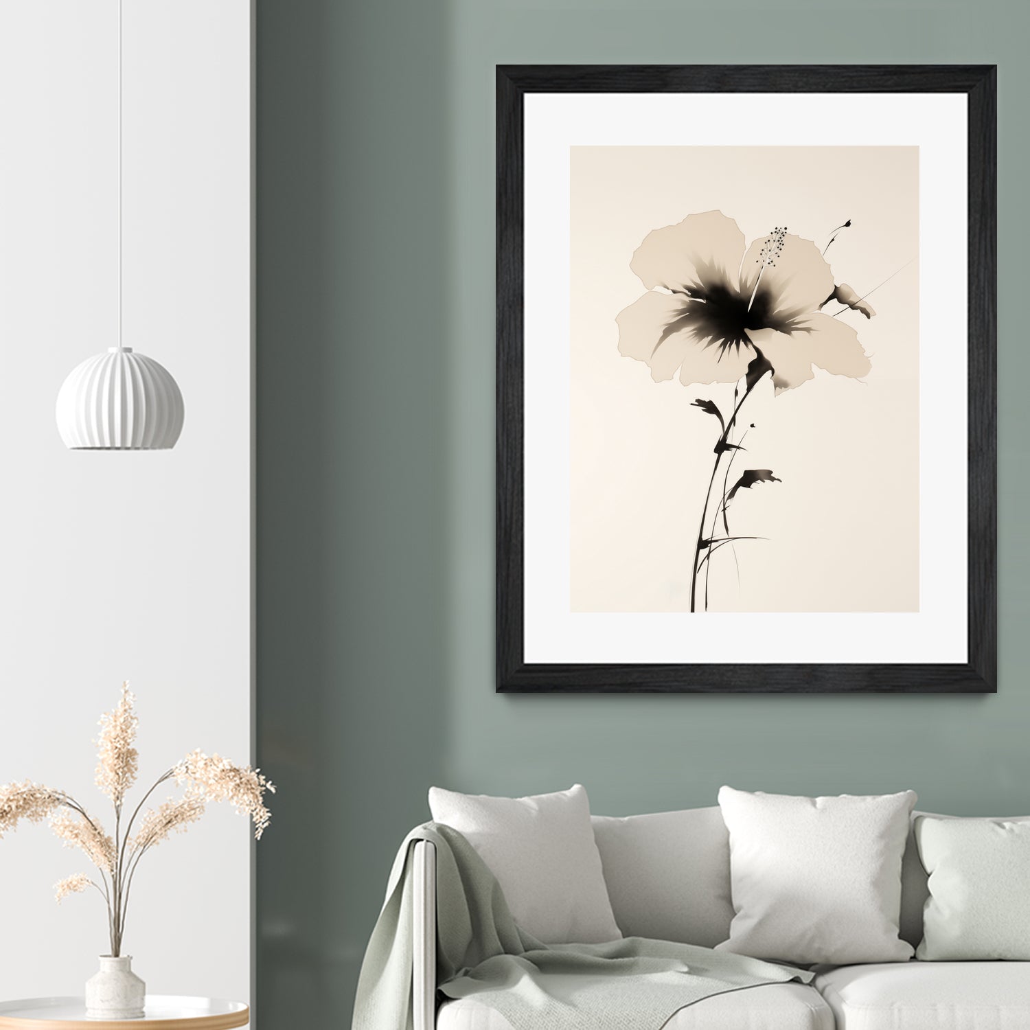 Hibiscus In Beige by Andreas Magnusson on GIANT ART -  hibiscus