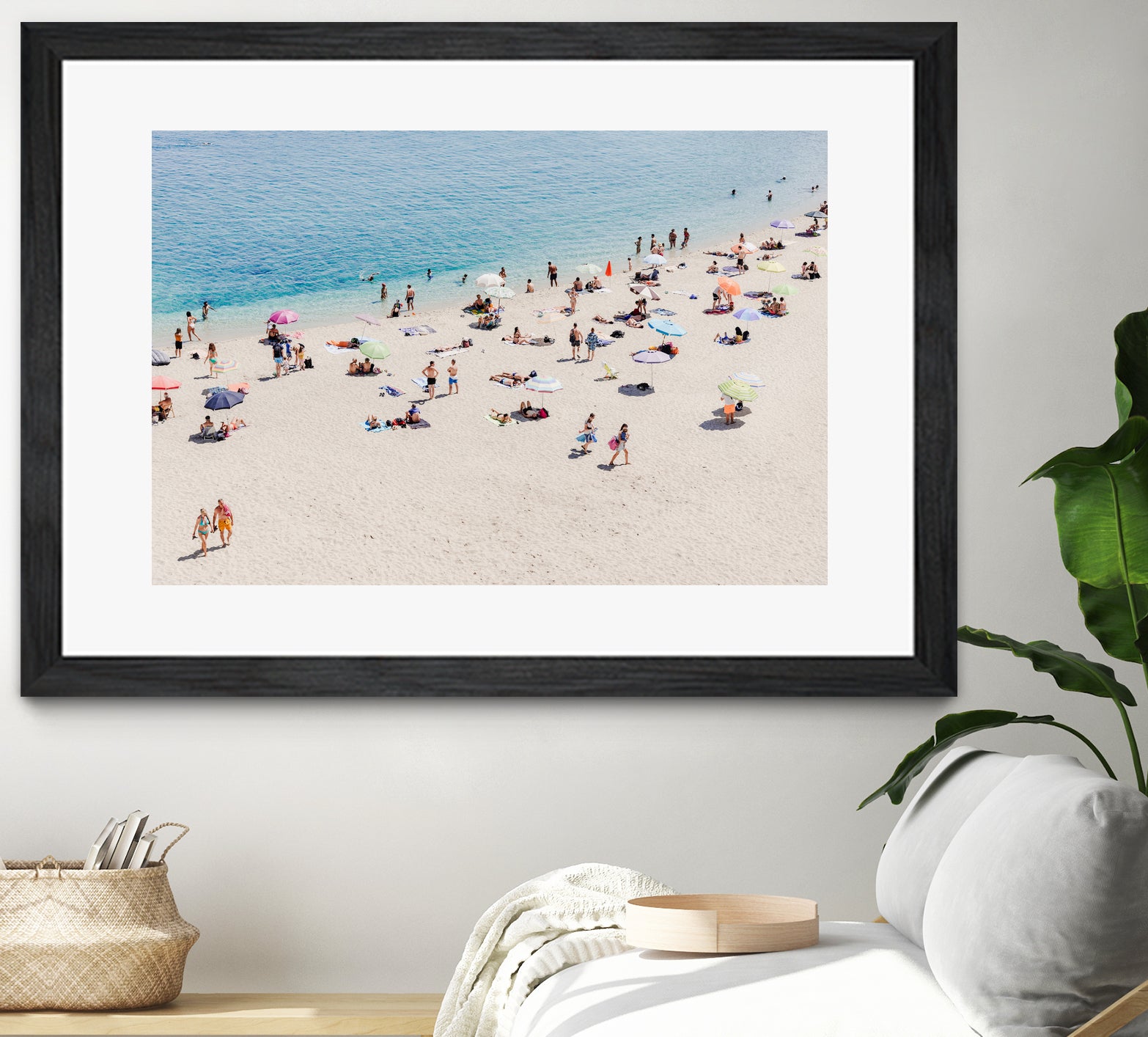 Tropea beach in the Summer by Photolovers on GIANT ART - umbrella photography umbrella