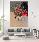 Bouquet With Beige Vase by Janel Bragg on GIANT ART - illustrations botanical illustrations