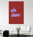 Oh Deer 1 by Studio Memb on GIANT ART - word art love