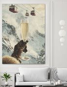 Bubbly Skiing by Andreas Magnusson on GIANT ART - figurative champagne