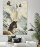 Bubbly Skiing by Andreas Magnusson on GIANT ART - figurative champagne